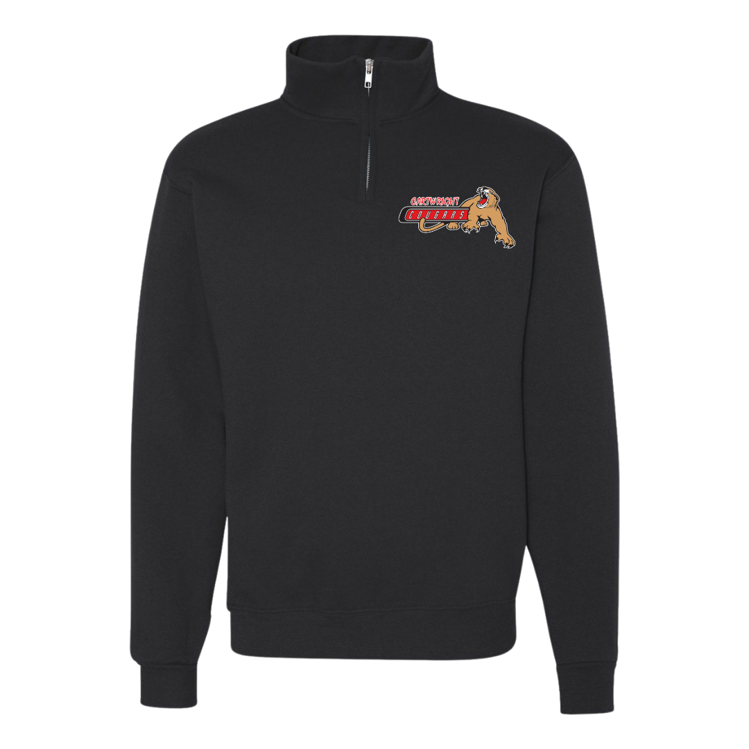 COUGARS 1/4 ZIP SWEATER (ADULT ONLY)